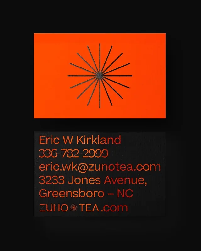 Eric W. Kirkland Contact Card, minimal, geometric, dark