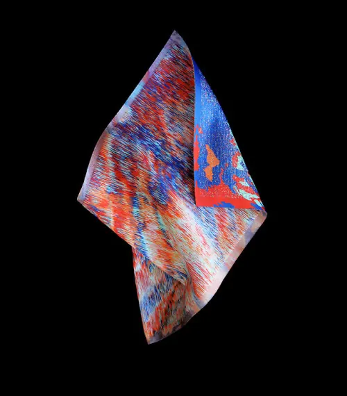 Abstract Geometric Fabric Pattern, abstract, organic, vibrant