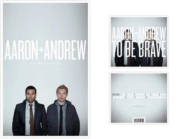 Aaron Andrew Identity System, minimal, swiss, monochrome