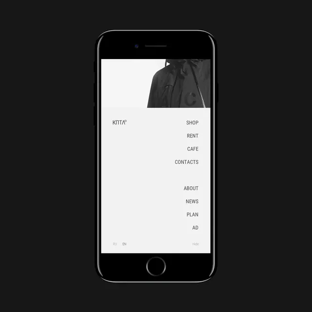 Minimalist Portfolio UI Mockup, minimal, monochrome, monochrome