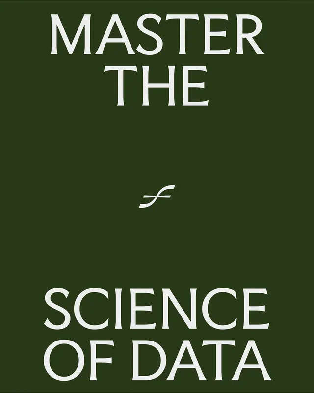 Master the Science of Data, minimal, corporate-clean, dark