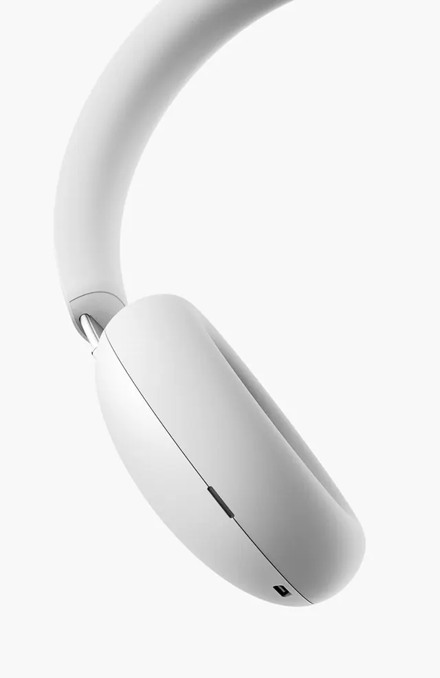 White Over-Ear Headphones Mockup, minimal, luxury, monochrome