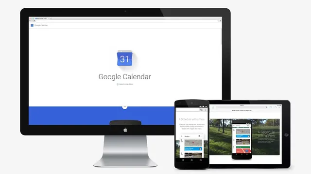 Google Calendar UI Mockup, minimal, corporate-clean, high-contrast