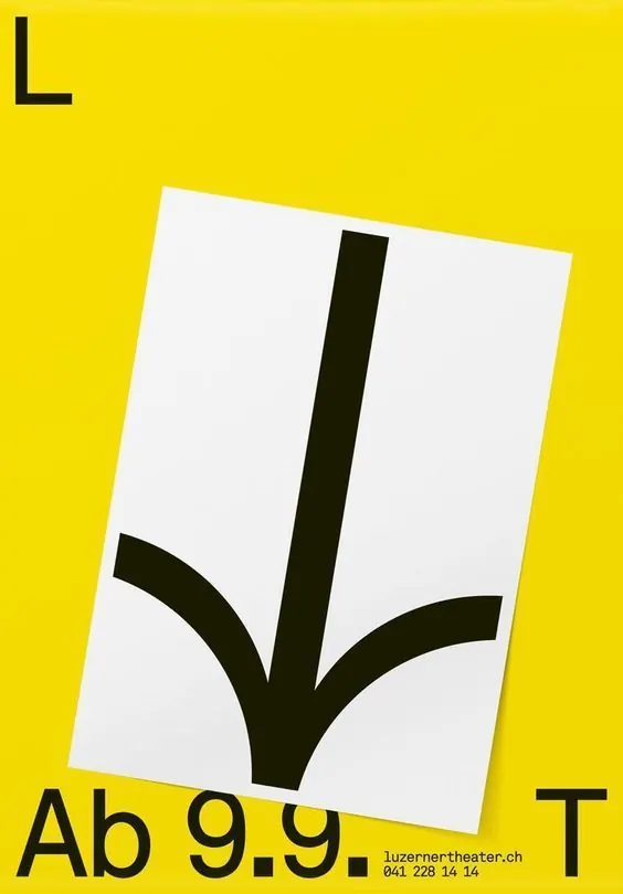 Abstract Geometric Graphic with Typography, minimal, swiss, vibrant
