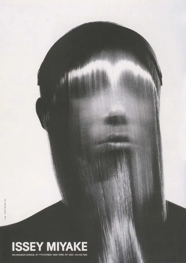 Issey Miyake Portrait Graphic, minimal, monochrome, monochrome