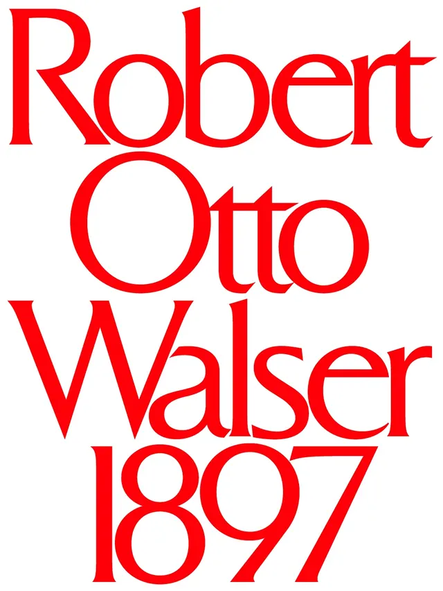 Robert Otto Walser 1897 Wordmark, minimal, corporate-clean, vibrant