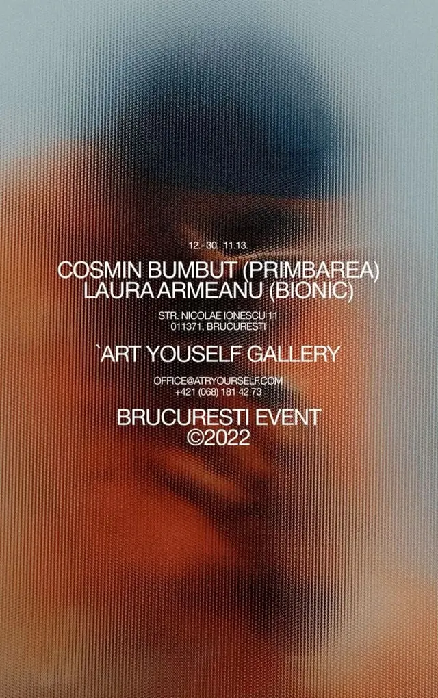 Cosmin Burdui Event Poster, minimal, editorial, dark