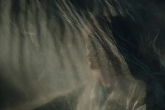 Ethereal Portrait in Motion, organic, abstract, muted