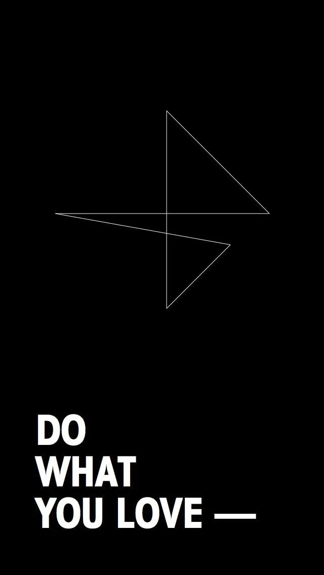 Do What You Love Minimalist Graphic, minimal, monochrome, dark