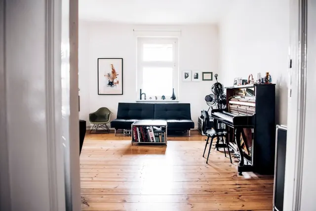 Modern Minimalist Studio Interior, minimal, photographic, light
