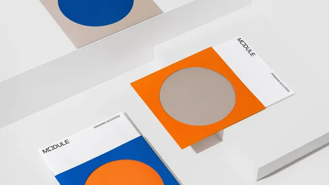 Geometric Identity Mockup, minimal, geometric, vibrant