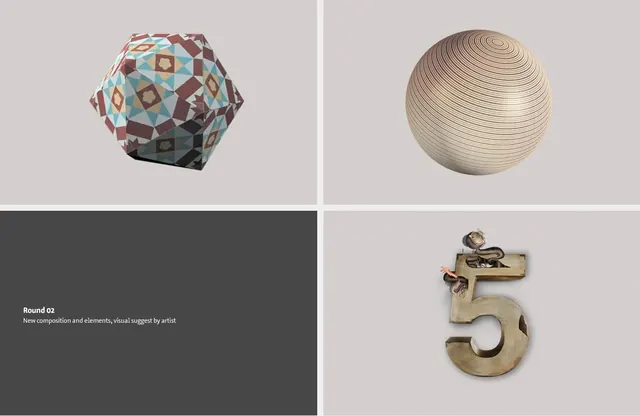 Brand Identity Exploration, minimal, geometric, muted