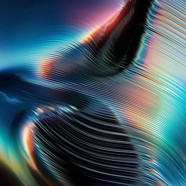 Abstract Fluid Gradient with Linear Waves, gradient-heavy, abstract, vibrant