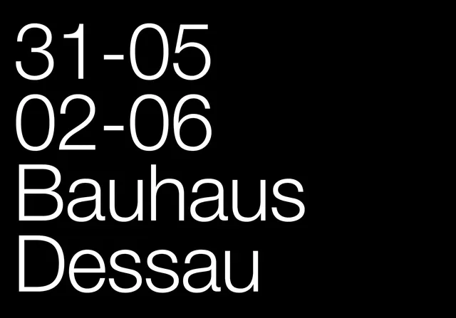 Bauhaus Dessau Typography, minimal, swiss, high-contrast