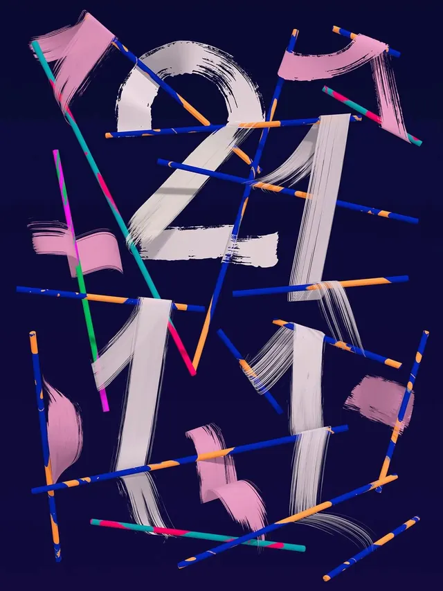Abstract Geometric Typography Design, brutalist, neo-brutalist, high-contrast