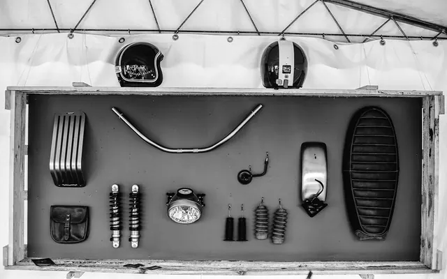 Technical Hardware Component Mockup, technical, minimal, dark