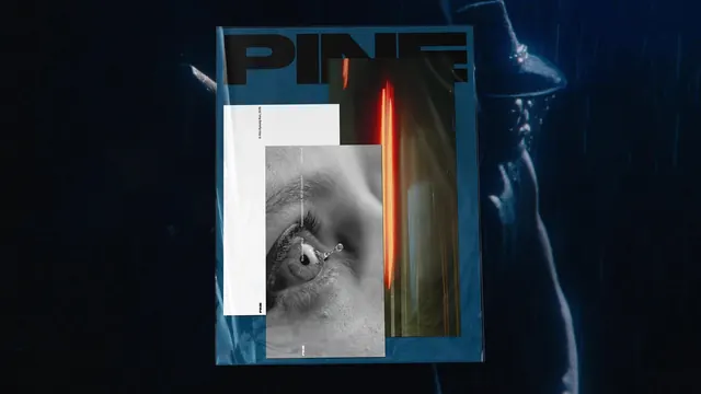 Abstract Portrait Collage, editorial, dark-mode, dark