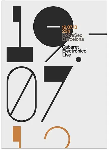 Cabaret Fantastique Live Identity, swiss, minimal, high-contrast
