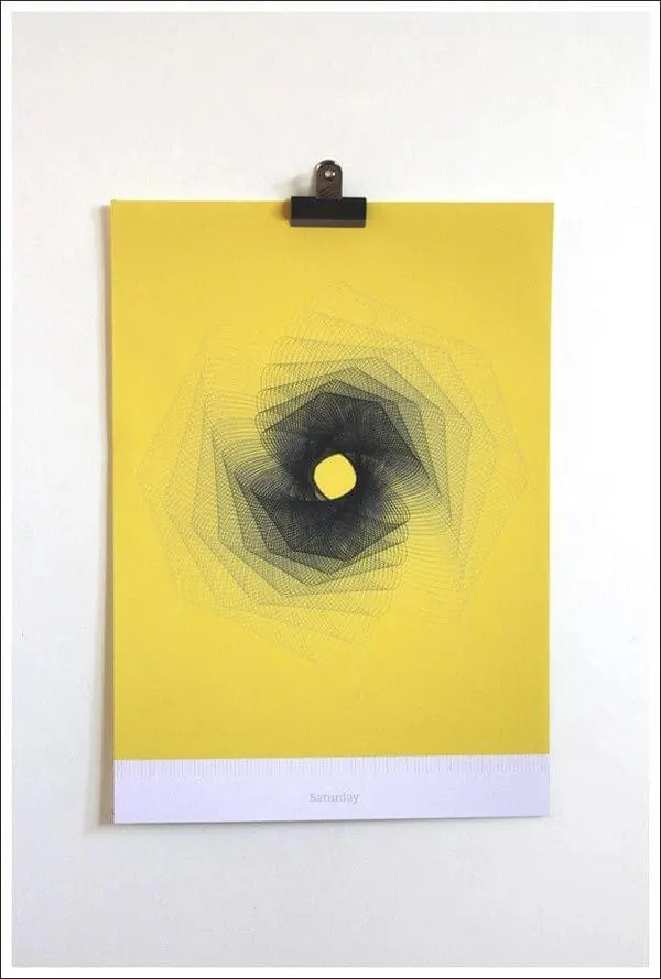 Abstract Spiral Poster Mockup, minimal, abstract, high-contrast
