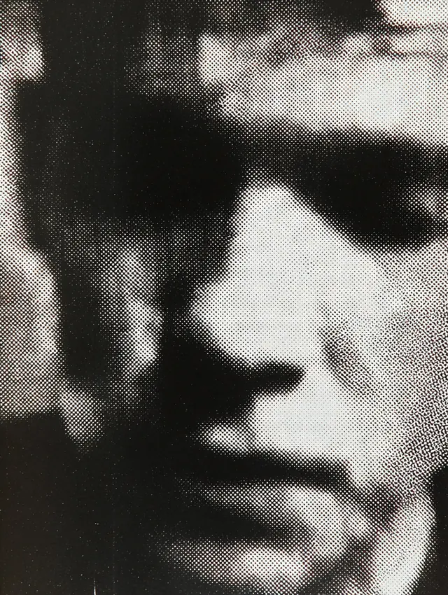 Grainy Portrait Study, monochrome, brutalist, monochrome
