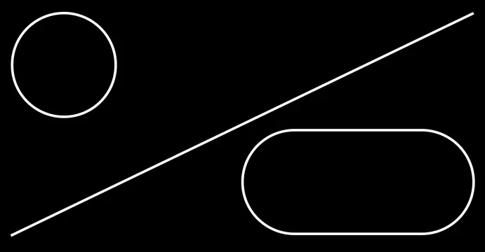 Geometric Line and Shape Composition, minimal, geometric, monochrome