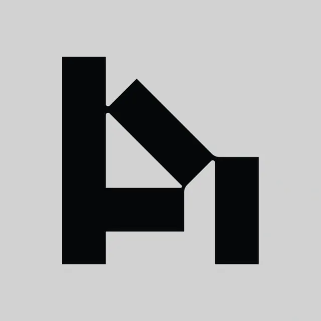 Geometric Abstract Logo, minimal, geometric, dark
