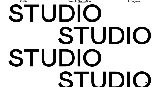 Studio Wordmark Identity System, minimal, swiss, monochrome