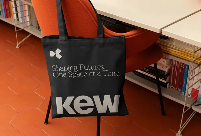 K.E.R.A. Branding Mockup, minimal, corporate-clean, high-contrast