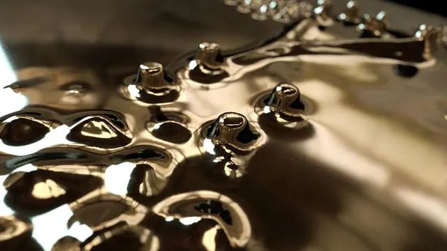 Abstract Metallic Fluidity, organic, luxury, dark