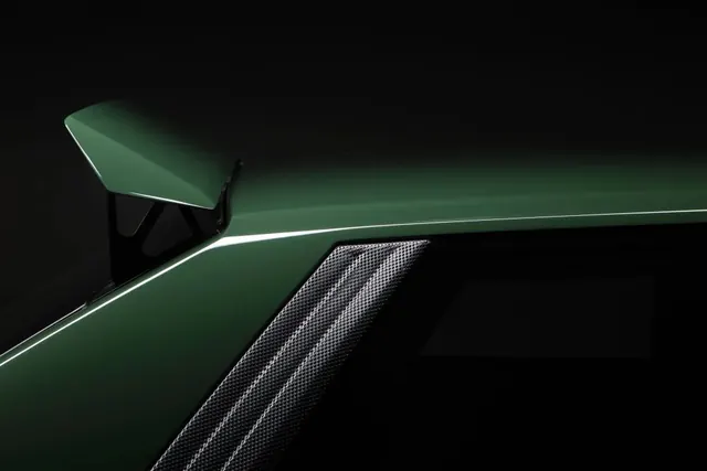 Green Geometric 3D Render, minimal, dark-mode, dark