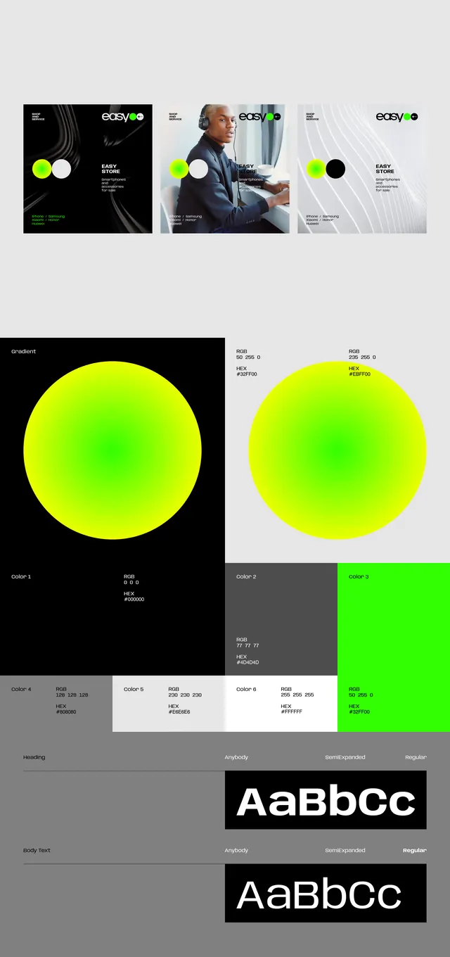 Corporate Identity and UI Design Reference, minimal, corporate-clean, light
