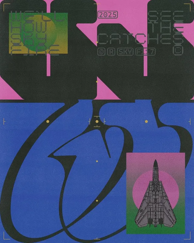 CRITICS 2023 Poster Design, brutalist, neo-brutalist, vibrant