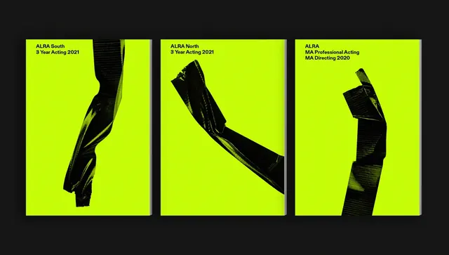 Abstract Ribbon Identity System, minimal, swiss, high-contrast