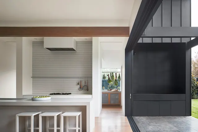 Modern Kitchen Interior Design, minimal, photographic, monochrome