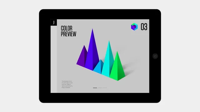 Color Preview Mockup, minimal, geometric, vibrant