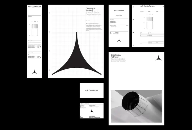 Abstract Geometric Identity System, minimal, swiss, monochrome