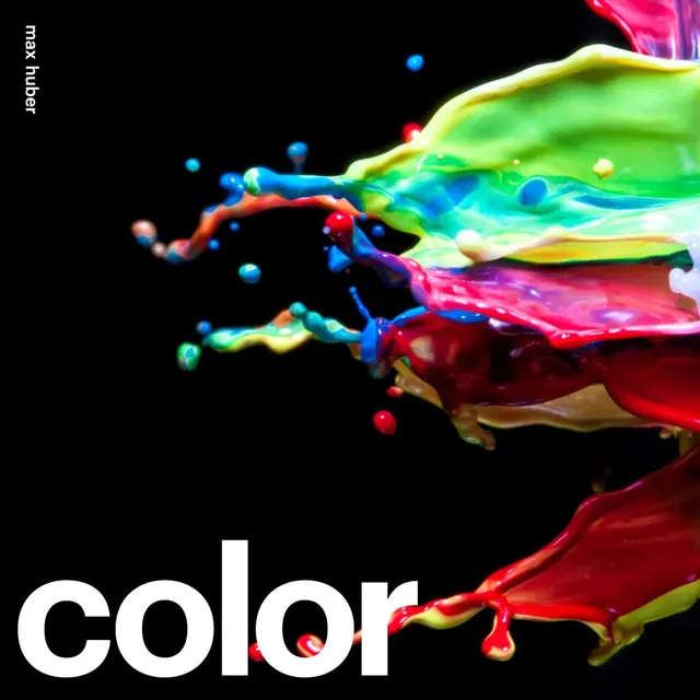 Color Splash Abstract Graphic, organic, maximalist, dark
