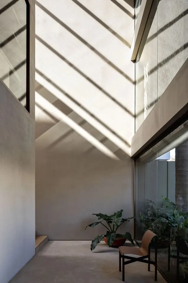 Minimalist Interior with Skylight, minimal, photographic, light