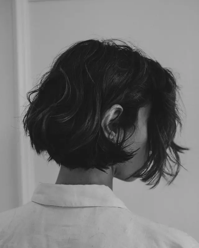 Monochrome Portrait of a Person with Short Hair, minimal, monochrome, monochrome