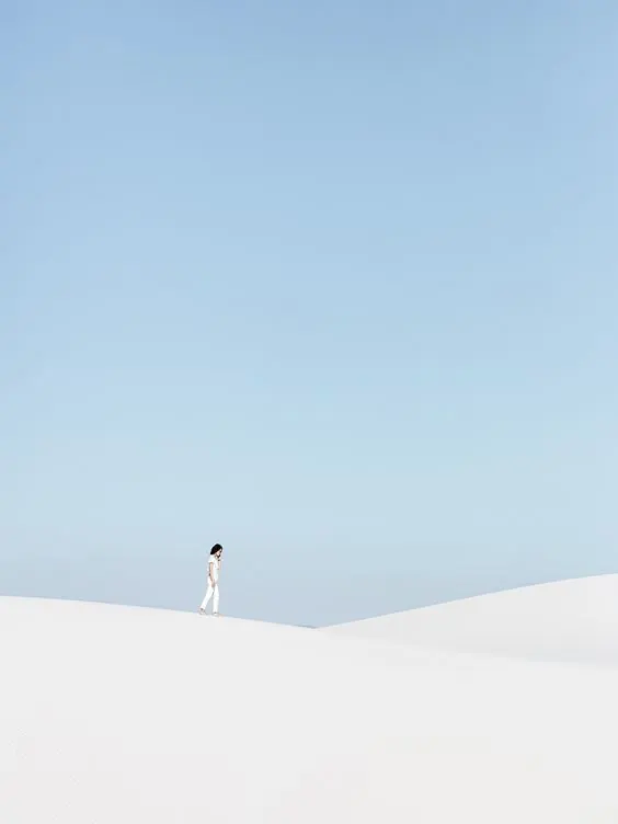 Minimalist Sand Dune Landscape, minimal, photographic, light