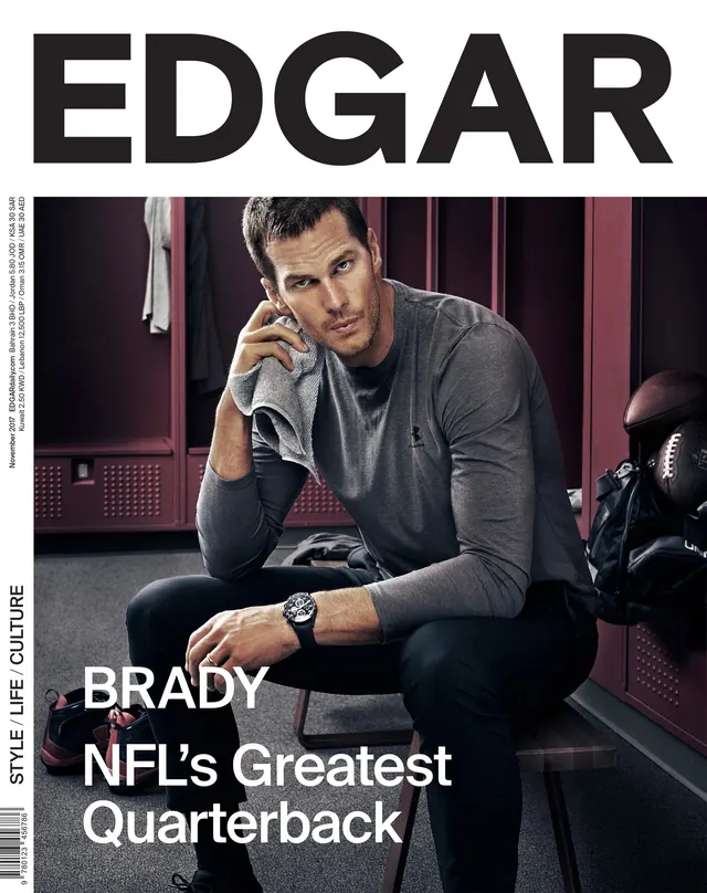 Edgar NFL's Greatest Quarterback Poster, editorial, photographic, dark