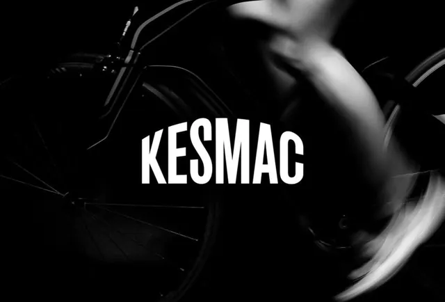KESMAC Wordmark with Motion Blur, monochrome, photographic, monochrome