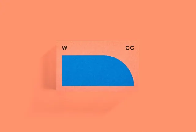 Minimalist Blue and White Logo Mockup, minimal, geometric, vibrant