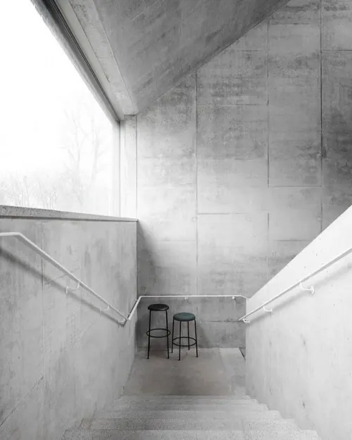 Minimalist Concrete Interior, minimal, brutalist, monochrome