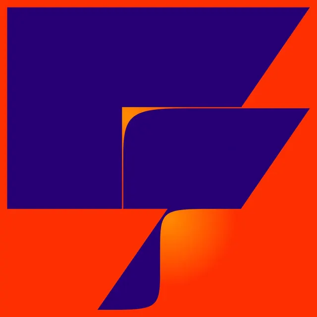 Abstract Geometric Logo, minimal, geometric, vibrant