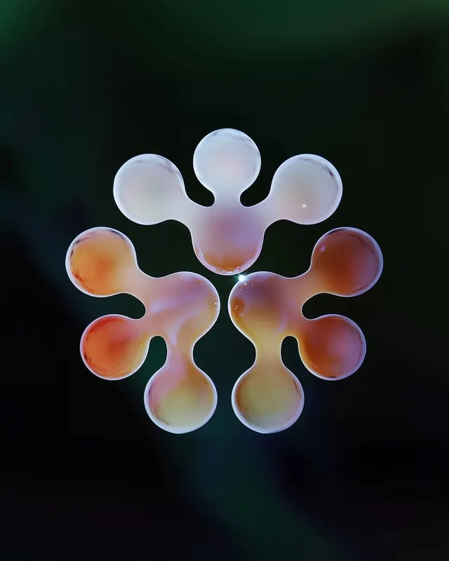 Abstract Organic Gradient Shape, organic, gradient-heavy, vibrant