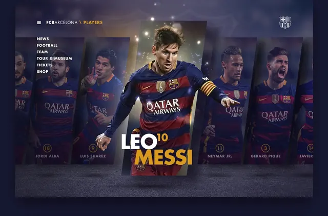 Leo Messi FC Barcelona Poster, photographic, corporate-clean, dark