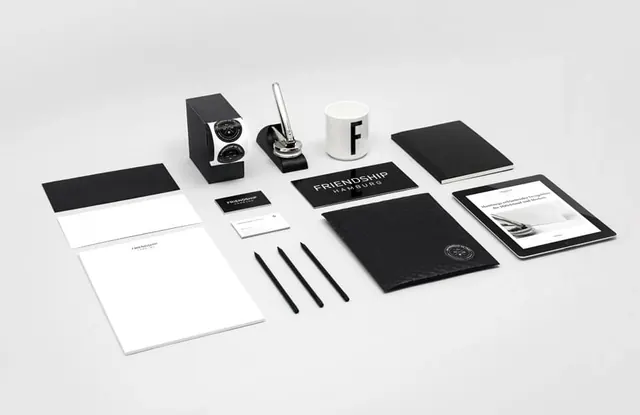 Minimalist Corporate Identity Mockup, minimal, corporate-clean, monochrome