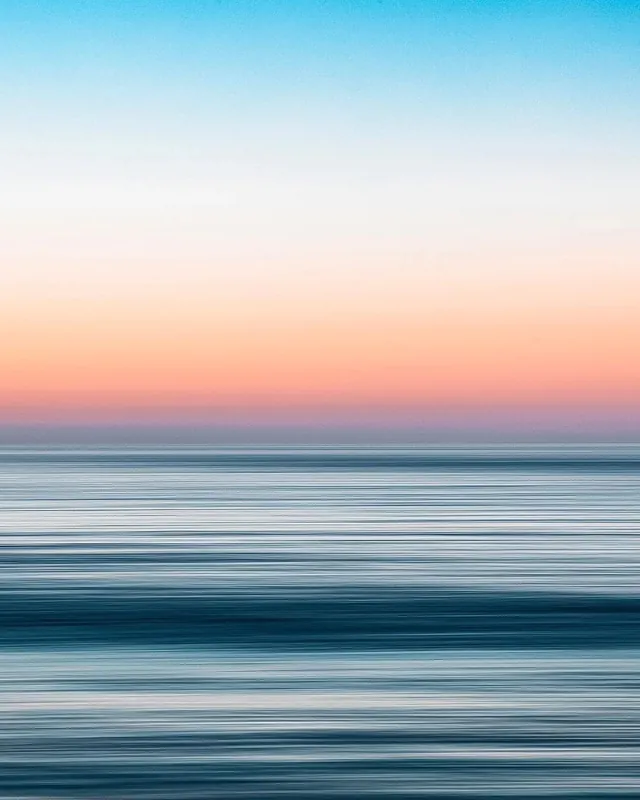 Abstract Ocean Horizon, minimal, abstract, pastel