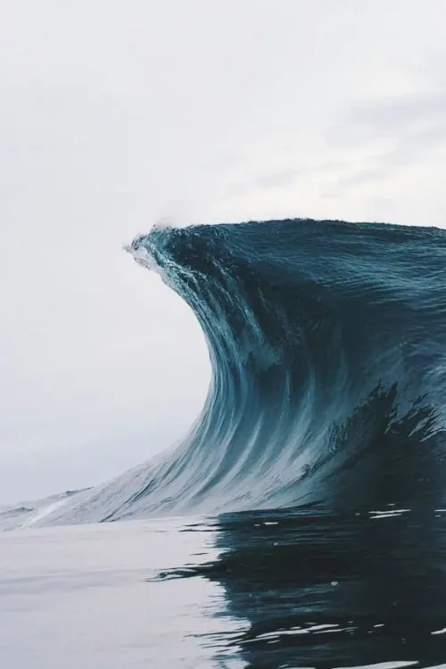 Breaking Ocean Wave, photographic, organic, cool